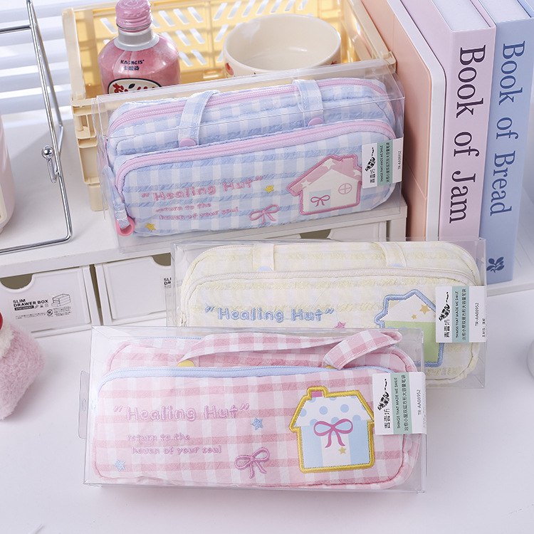 109865-Cure Cottage Bolsa de pluma cuadrada de doble capa de gran capacidad (precio único)
