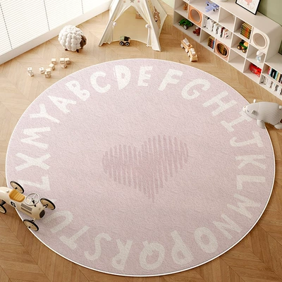 Avtomobil döşəmə paspasları — Center Floor Mat 2025 New - love-letters-6060cm-imitation-cashmere-washed-bottom
