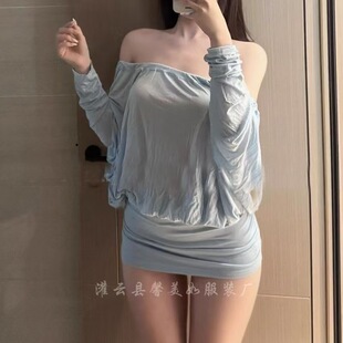 油画风连衣裙