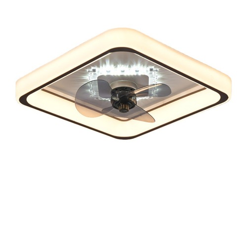 Modern minimalist ceiling fan lamp for restaurant, living room, study, fan ceiling lamp with swing function, bedroom ceiling fan lamp