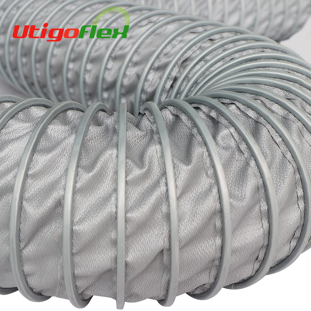 厂家专业生产各种规格耐高温抗腐蚀镀锌钢片风管工业伸缩软管