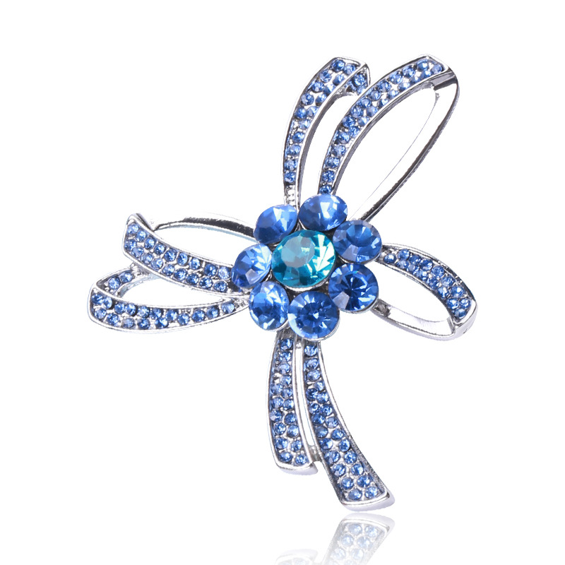 Elegant Glam Bow Knot Alloy Inlay Rhinestones Women's Brooches display picture 2