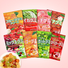 日本进口春日井软糖葡萄荔枝草莓味六一零食糖果批发QQ糖橡皮糖