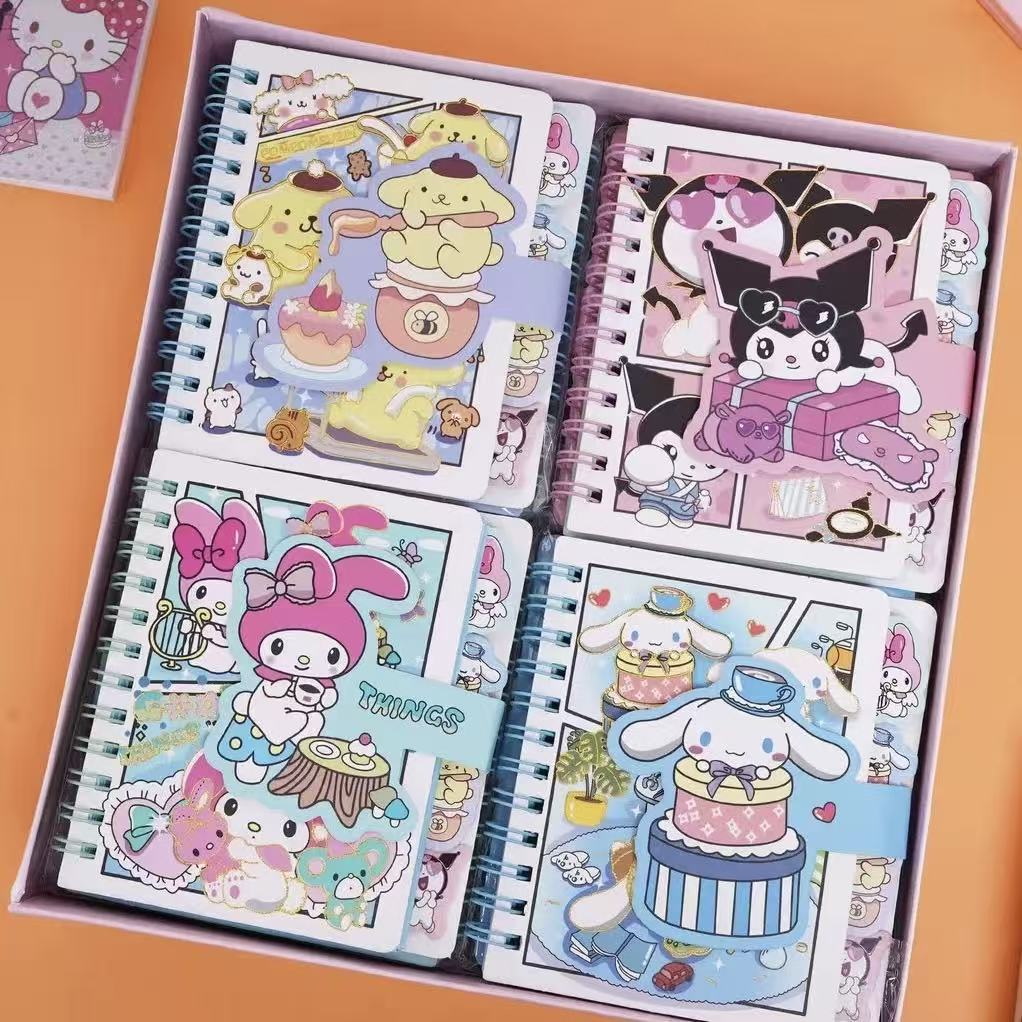 Cuaderno Espiral con Diseño de Mascota Adorable, Cuaderno Escolar Kuromi de Alta Calidad, Planificador Espiral con Hojas Intercaladas, Diario, Agenda. image 38
