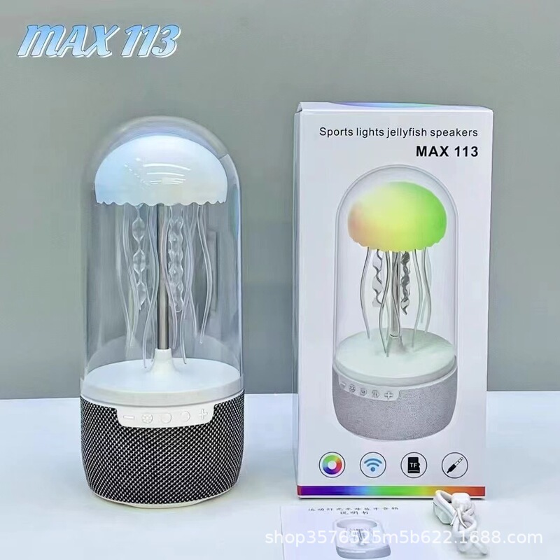 MAX113 jellyfish bluetooth audio in stock moves with the sound bluetooth rhythm speaker desktop atmosphere light home