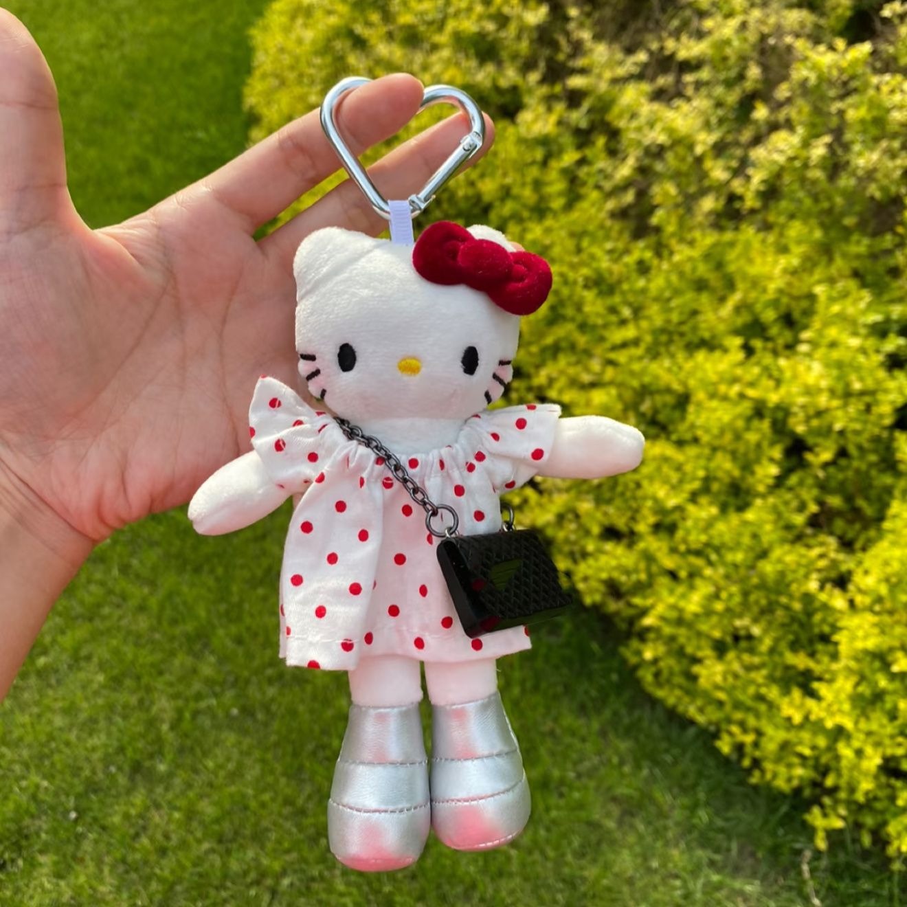 かわいいイン新しい白い皮膚の長い脚ぬいぐるみペンダント人形バッグペンダントぬいぐるみキーホルダーギフト