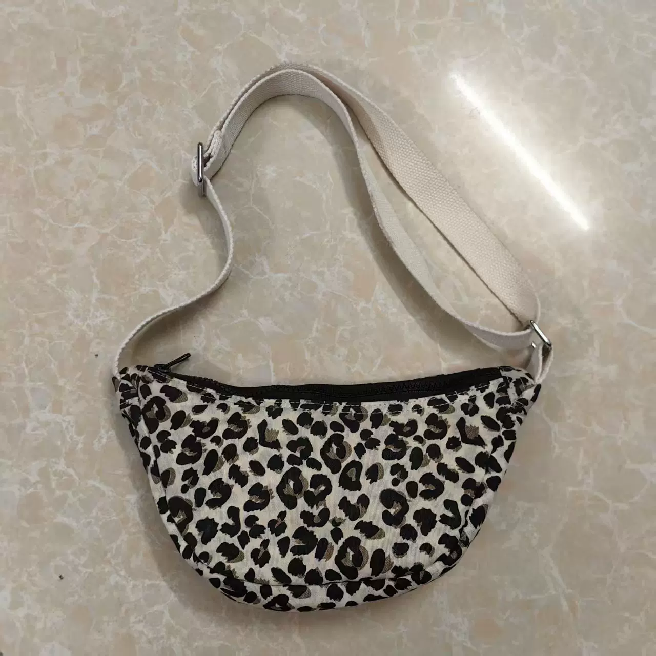 NEW豹纹涤纶儿童腰包大容量百搭单肩包小孩斜挎包定制儿童包包