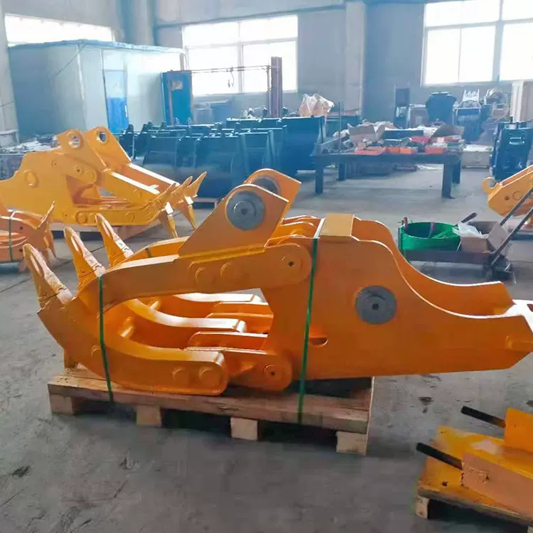 悍博挖机机械爪多功能挖机前爪子抓木夹勾机