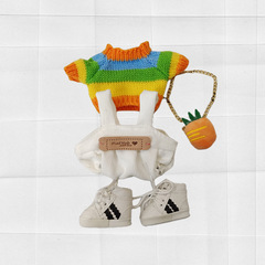 23cm Boss Dog Doll Clothing Accessories Best Selling Dog Christmas Sweater Suit Overalls Clothes