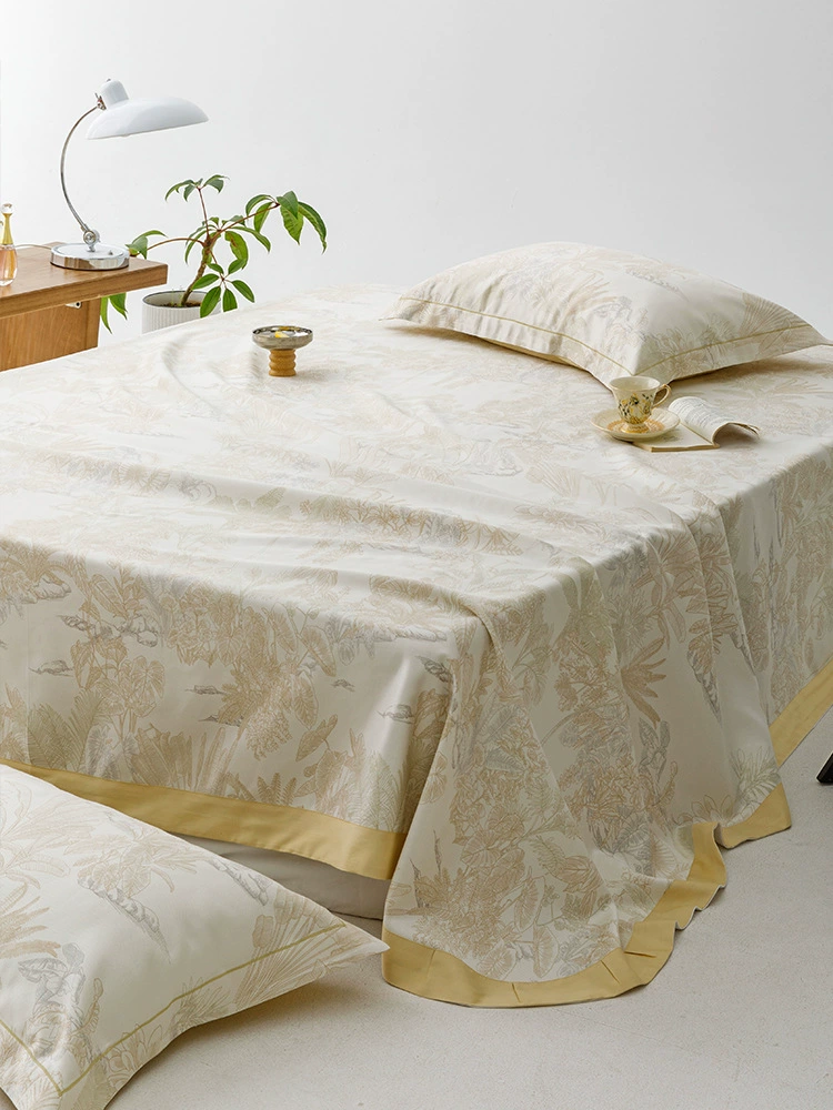 Mat, summer set, silk sheet for home use, 3 piece set, washable