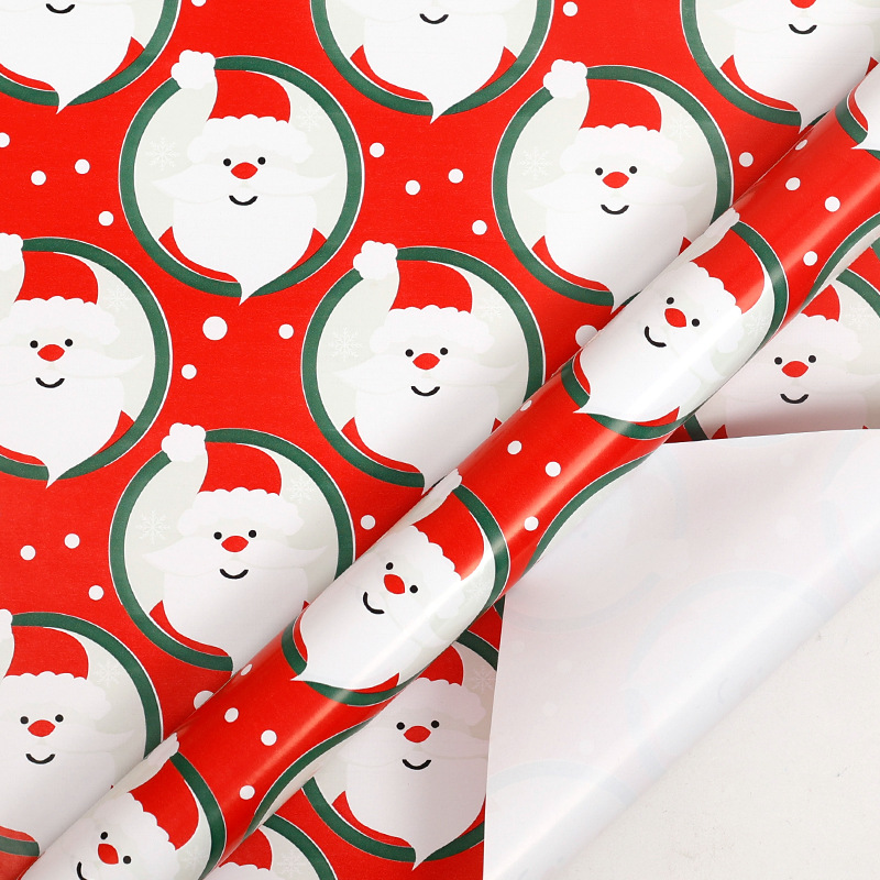 Transfronterizos para el papel de embalaje de regalos de Navidad de gran tamaño de alto nivel al por mayor