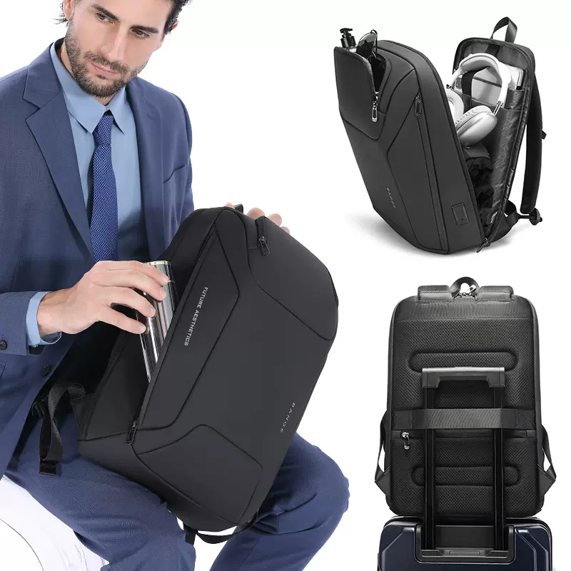 BANGE背包男士商务双肩包跨境高级感多功能防水USB旅行电脑包bags