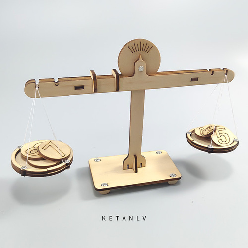 Science and technology small production teaching aids science experiments steam math balance scale educational children's intellectual toys