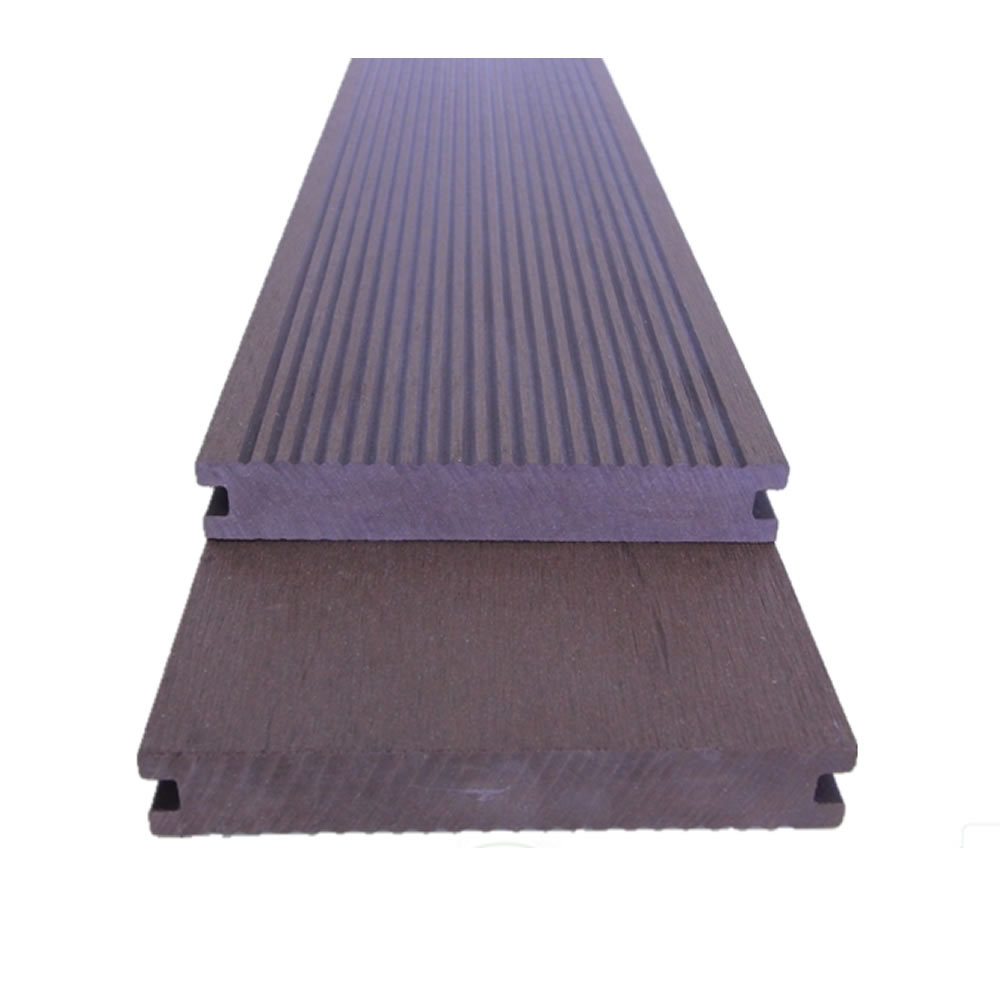 Madera de plástico piso WPC plástico sólido al aire libre jardín madera 120*19 al aire libre decorativo ecológico madera antiséptico