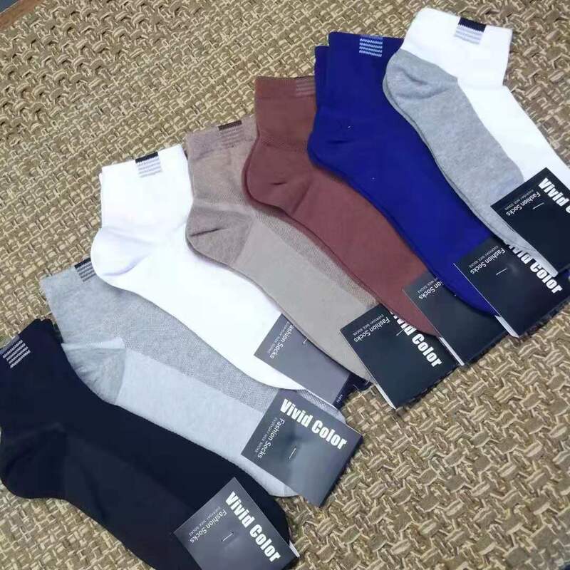 0 South Korea Imported Socks Men's Short Mesh Breathable Thin Pattern Socks Bottom Casual Men's Socks Net Edition Business Office