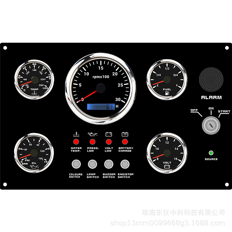 Instrument combination car panel 12v24v light marine colorful light panel car truck motorcycle