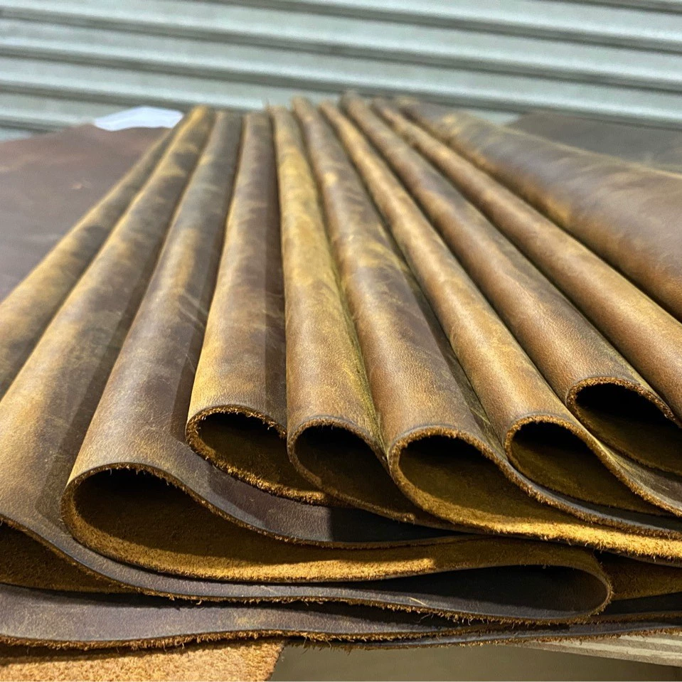 Готовые сумки из желто-коричневой кожи Crazy Horse, кожаные изделия, обувь, первосортная телячья кожа, телячья кожа, ручная работа, масляная вощеная кожа.