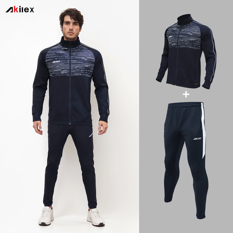 Autumn New Full Zip Sports suit Men's Spring High-end Sense Casual Sports Loose Men's Jacket Customizable