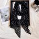 Brown Poll Dot Scarf Women's Printed High-grade All-match Accessories Neck 2025 New Decorative Small Scarf Neck Protection Wholesale