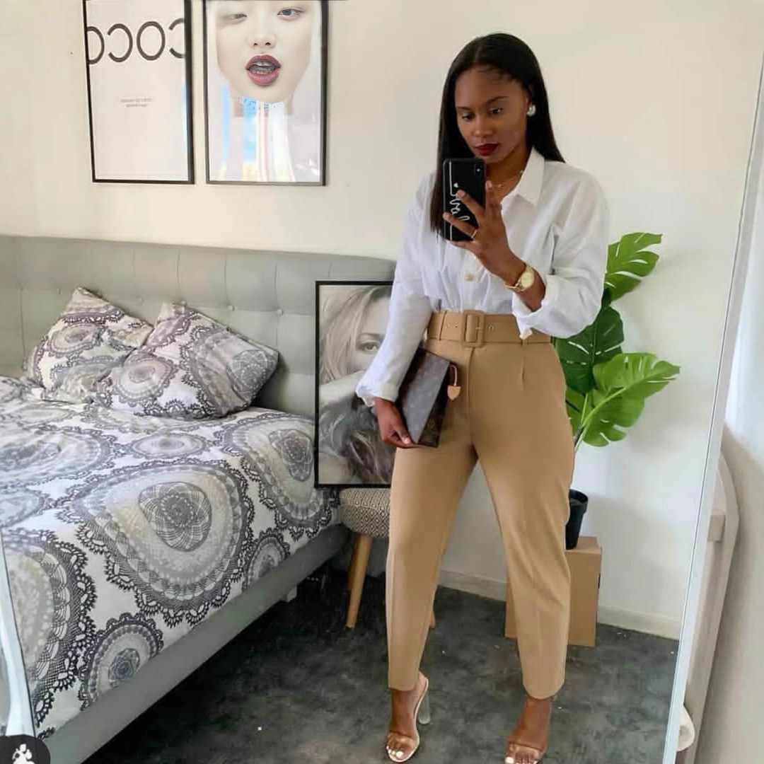 European and American Women's Clothing Amazon Spring and Summer High Waist Casual Pants Slim-fit Slimming Suit Pants Women's Pants Autumn Professional Pants