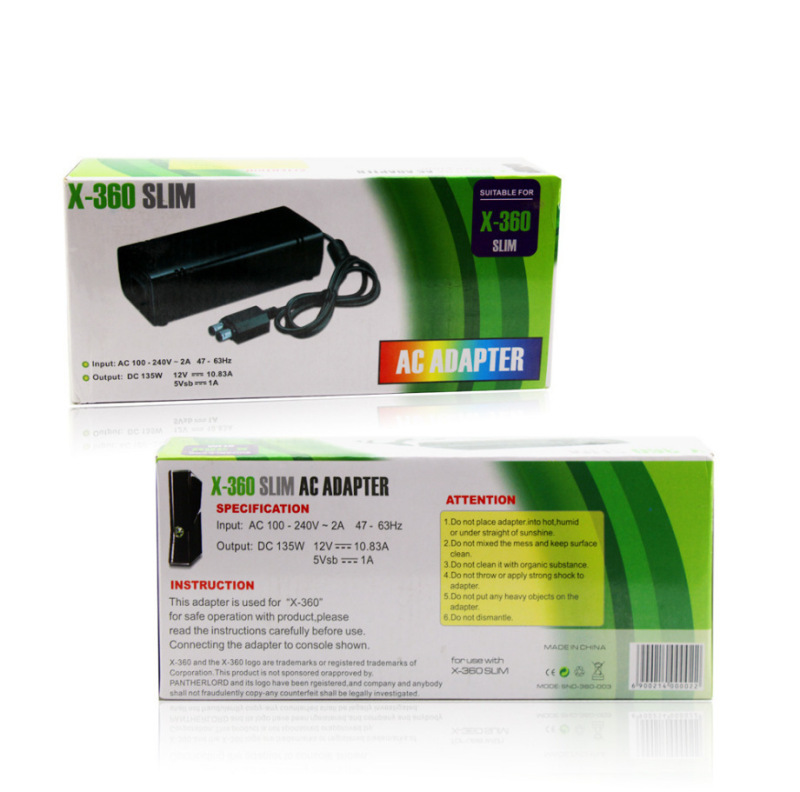 XBOX360 SLIM thin machine power supply fire cow XBOX360 SLIM fire cow Charger power adapter