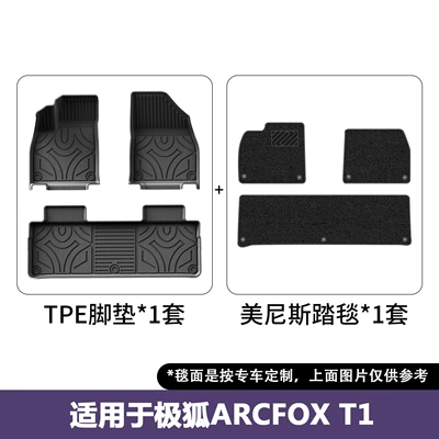 Suitable for 26 models of ARCFOX Modelə uyğun ayaqaltı - 26-models-of-arcfox-beta-t1double-layer-floor-mats