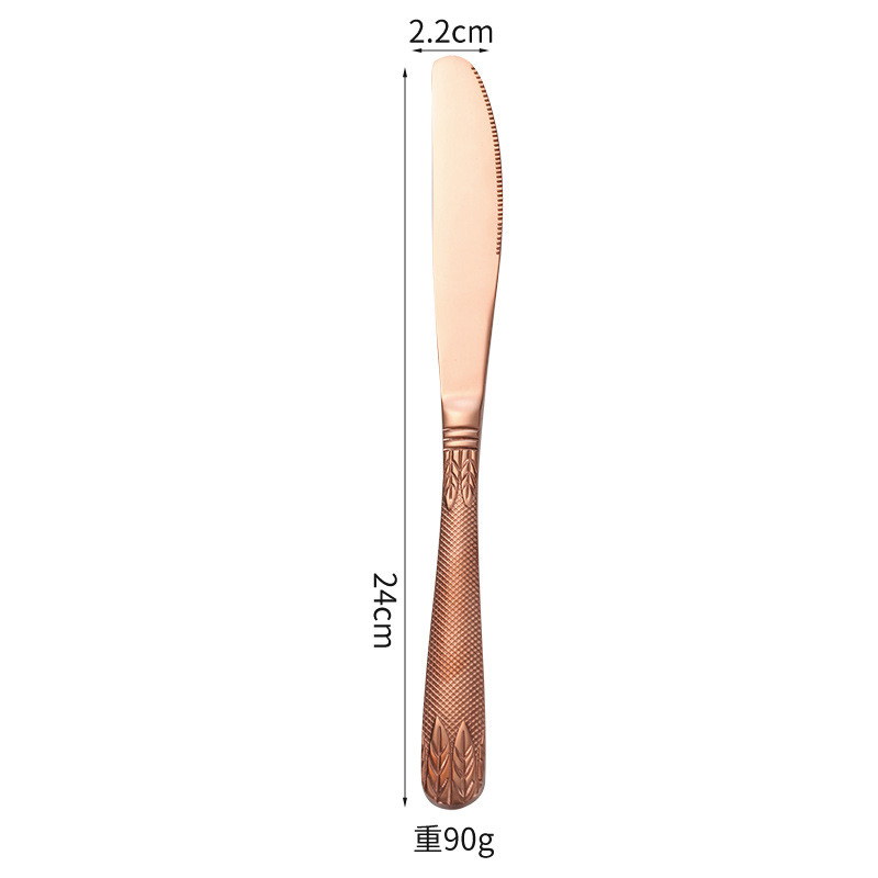 Cuchillo de oro rosa