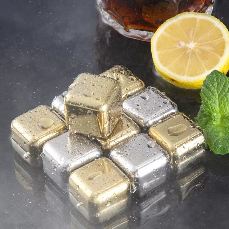 Amazon 304 из нержавеющей стали кубики льда виски быстрозамороженное ледяное вино камень красное вино пиво спрайт ледяной бар