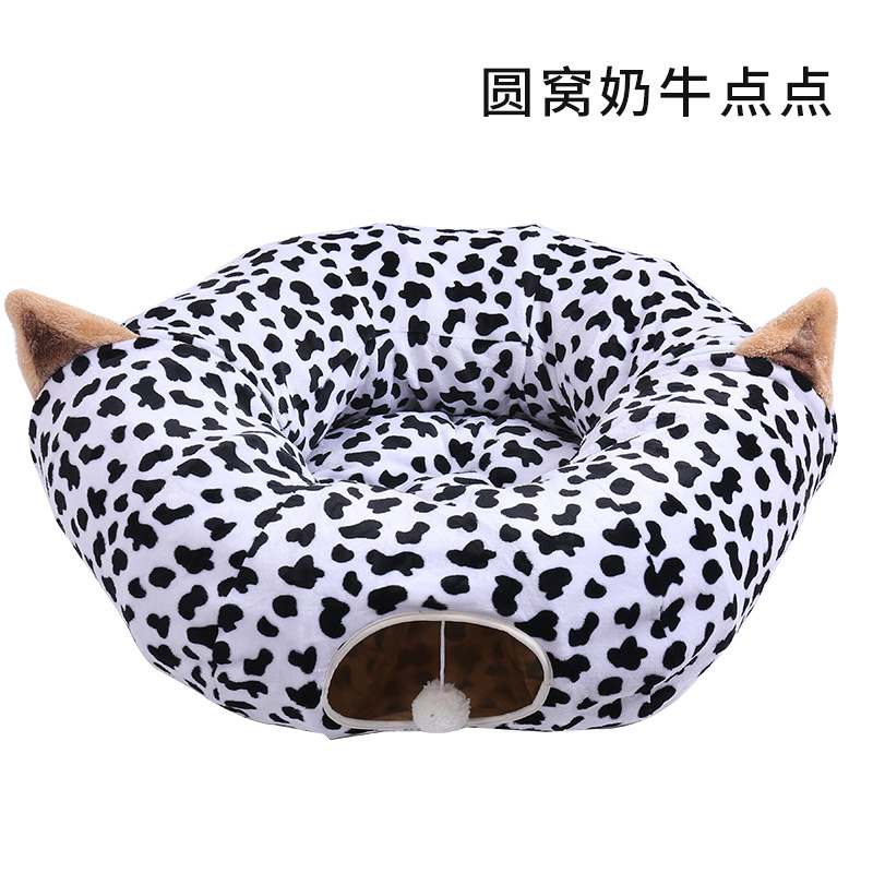 Suministros para mascotas Amazon nueva Ronda resistente a los arañazos gato túnel nido plegable gato túnel gato juguete al por mayor