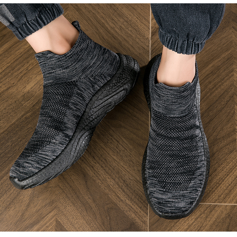 's New Men's Shoes For Autumn Are Breathable Sports Shock-absorbing Couple's Shoes, Mesh Casual Slip-on Loafers,_vogvips.com