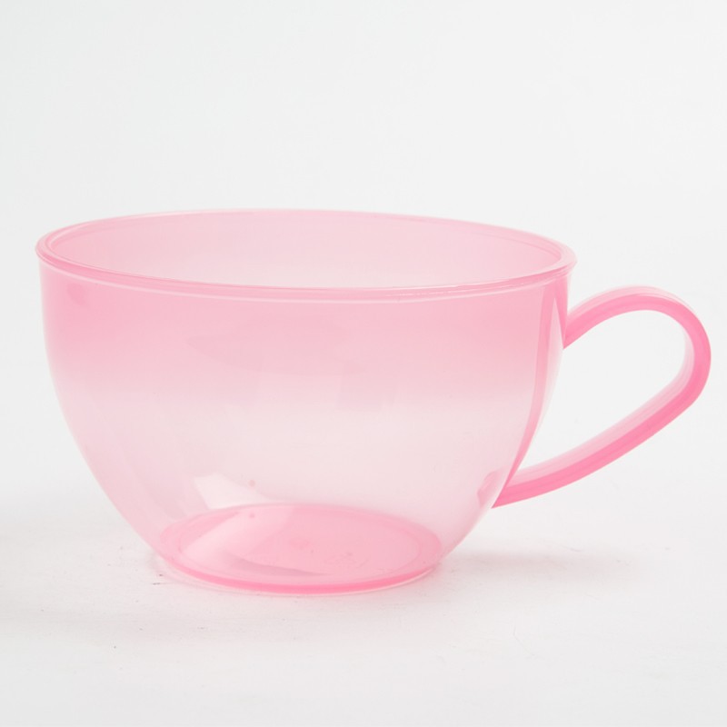 Crema apilable pasta Cameo con mango decoración color mezcla tazón guinda macaron crema mezcla material plástico tazón