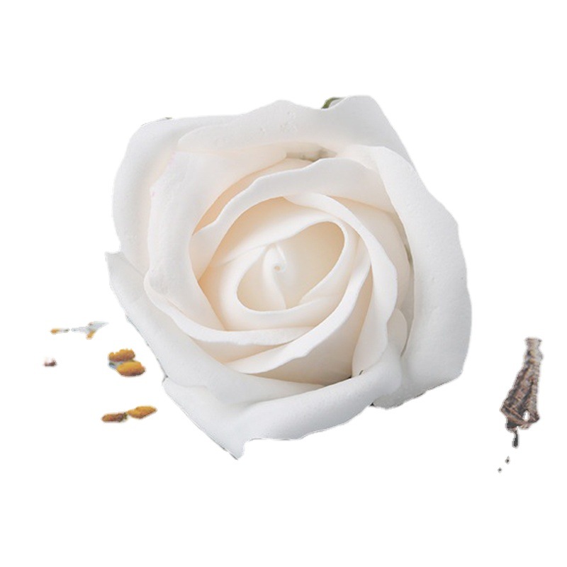 Flor de jabón cabeza flor de agua de tres capas con base flor titular de flor falsa jabón rosa simulación DIY ramo de comercio exterior día de San Valentín