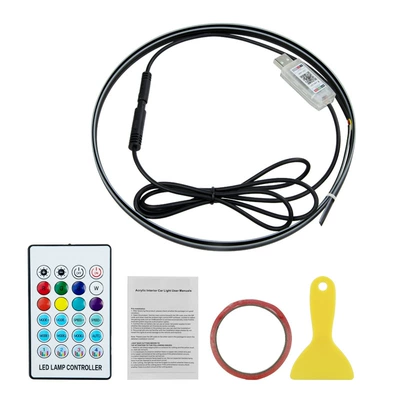 Other lights LED magic color invisible acrylic - one-drag-one-110cm-double-sided-adhesive-with-tools-phantom-app-remote-control