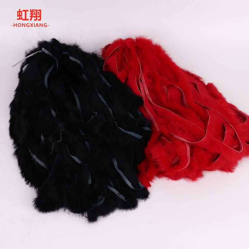 廠家直銷長度任意優質白色兔毛毛條0.5厘米毛條衣服圍巾帽子輔料