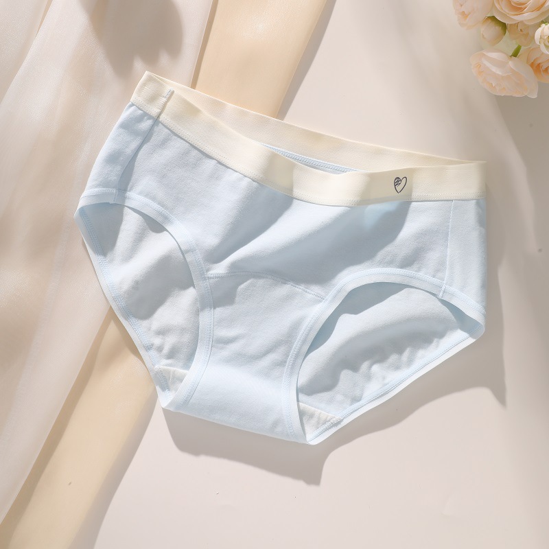 Algodón puro para mujer antibacteriano alargado entrepierna delantera algodón sin costuras cintura media triángulo de mujer ropa interior corta transpirable ropa interior de mujer