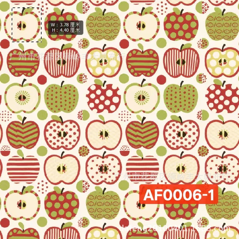 防泼水复合布卡通草莓水果蔬菜高清数码印花柔软箱包沙发抱枕面料