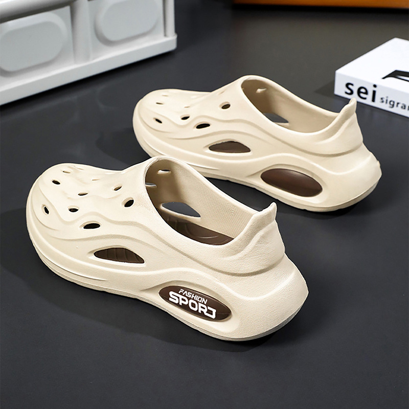 Zapatos con agujeros, zapatos para el hogar de los hombres, zapatos de playa huecos EVA para adolescentes, sandalias y zapatillas de vadeo transfronterizas, sandals
