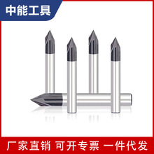钢用涂层刀中心钻60 90 120度涂层立铣刀合金倒角刀 钨钢中心钻