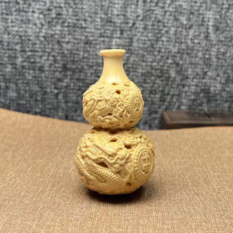 厂家批发黄杨木雕刻手把件饰品龙葫芦吊坠汽车挂件工艺品饰品批发