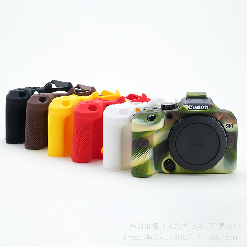 适用佳能EOSR10 R10相机硅胶套 R10微单反硅胶套摄影保护套软壳包