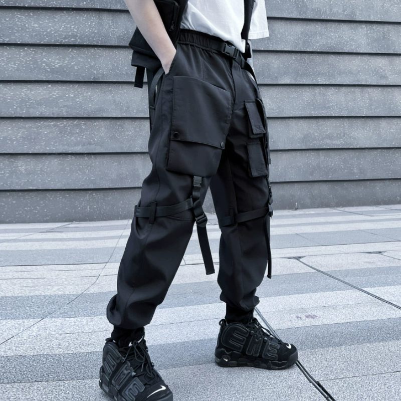 Осенний стиль брюки-тренды, oversize, свободный крой, для подростков
