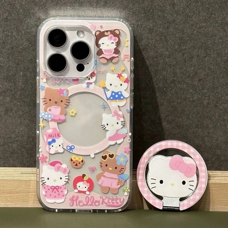 Kt Cat Suitable for Samsung S23Fe Mobile Phone Case S25Ultra/S24Plus/S21 Magnetic Suction 3 Apple 17Promax Kt Cat Suitable for Samsung S23Fe Mobile Phone Case S25Ultra/S24Plus/S21 Magnetic Suction 3 Apple 17Promax