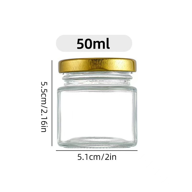 45ml六棱玻璃蜂蜜果酱瓶酱菜瓶罐头瓶试吃小号喜蜜瓶密封分装瓶子|undefined