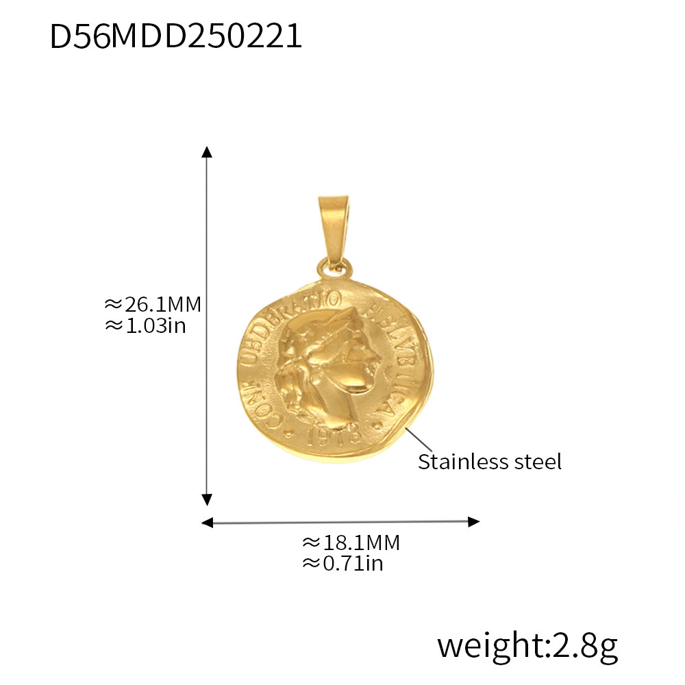 Europa y América de moda DIY accesorios colgante colección red de acero inoxidable 18K joyas collares de oro real al por mayor