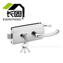 长固ST-G029 玻璃门执手锁 商铺高隔玻璃门锁 单双开门锁