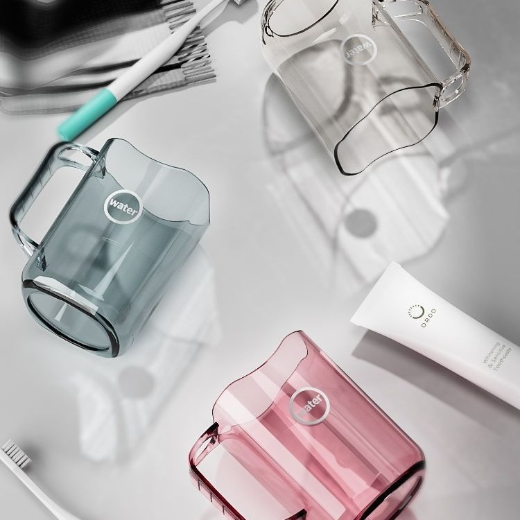 Hogar lindo taza de agua a prueba de caídas frasco de dientes de dibujos animados taza de lavado de dientes taza de enjuague bucal de pareja taza de cepillo de dientes taza de cepillo de dientes de plástico