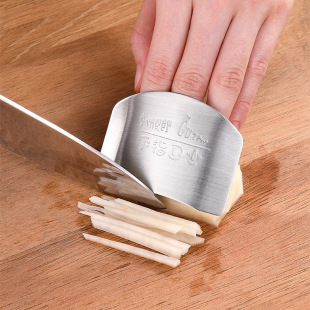 Stainless Steel Finger Guard, Vegetable Cutting Hand Guard, Protective Finger Guard, Guard Kitchen Meat Cutting Finger Guard, Anti-Cut Hand Artifact