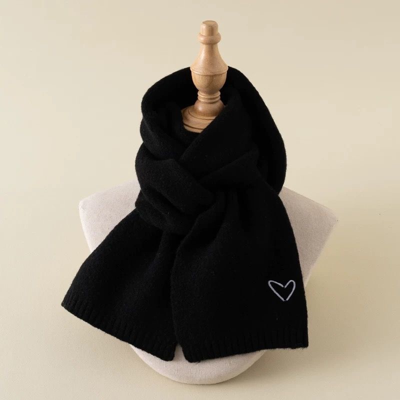 Niños Estilo Simple Forma De Corazón Color Sólido Bufanda display picture 5