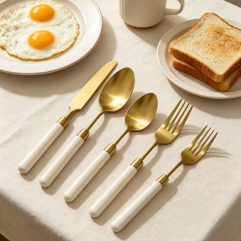 Athena ABS handle stainless steel cutlery set 304 hardware cutlery head Athena ABS handle stainless steel cutlery set 304 hardware cutlery head