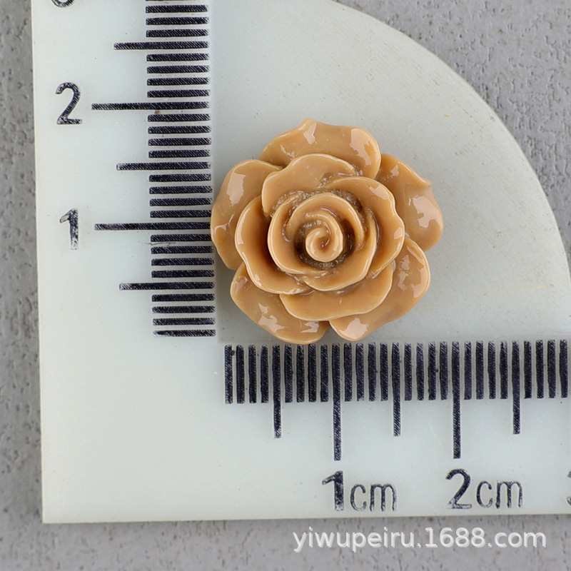 バラの花の樹脂の部品の髪飾りのbbクリップの材料のDIYクリームの携帯のケースの穴の靴のDIYの花